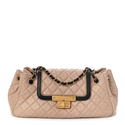 chanel accordion flap bag 2015|CHANEL Lambskin Quilted East West Accordion Flap Beige .